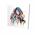 Begin Home Decor 12 x 12 in. Woman Graffiti Art-Print on Canvas 2080-1212-FI82